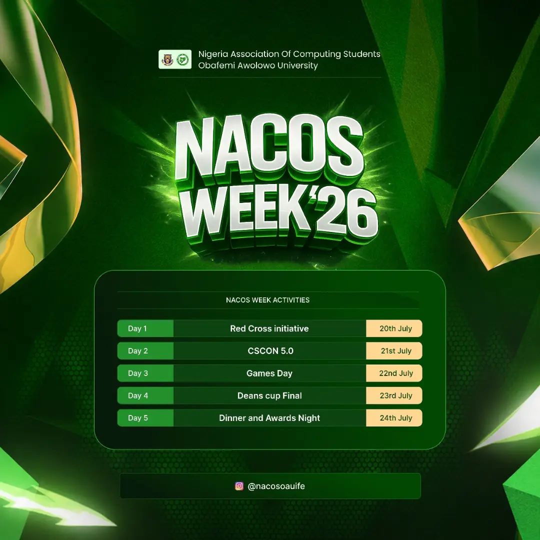 NACOS Week 2026 flier